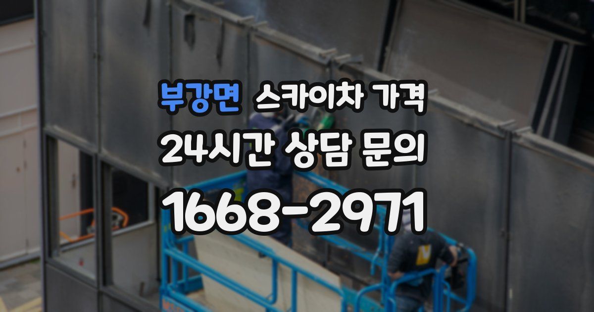 부강면 스카이차 가격