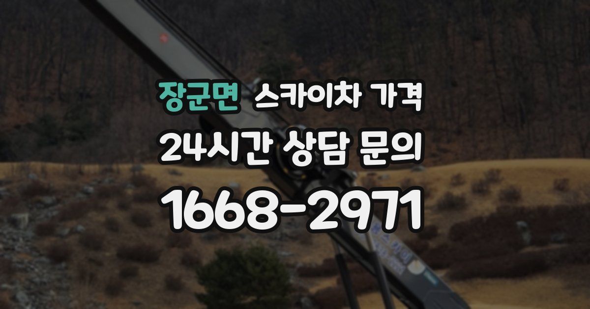 장군면 스카이차 가격