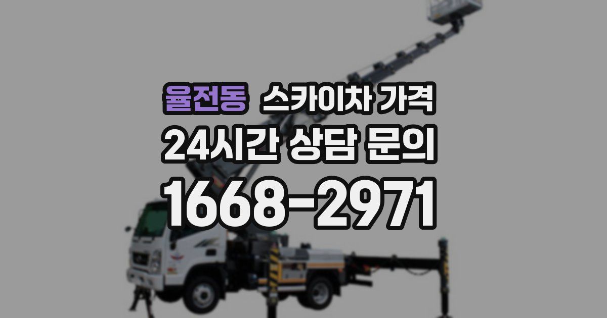 율전동 스카이차 가격