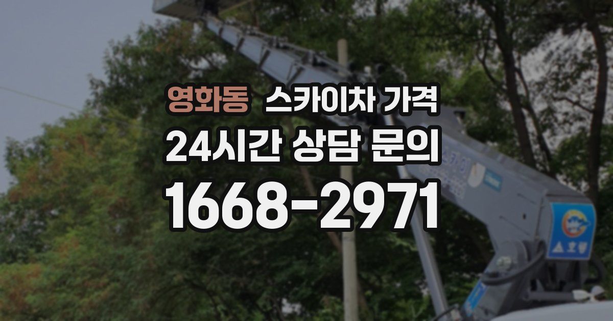 영화동 스카이차 가격