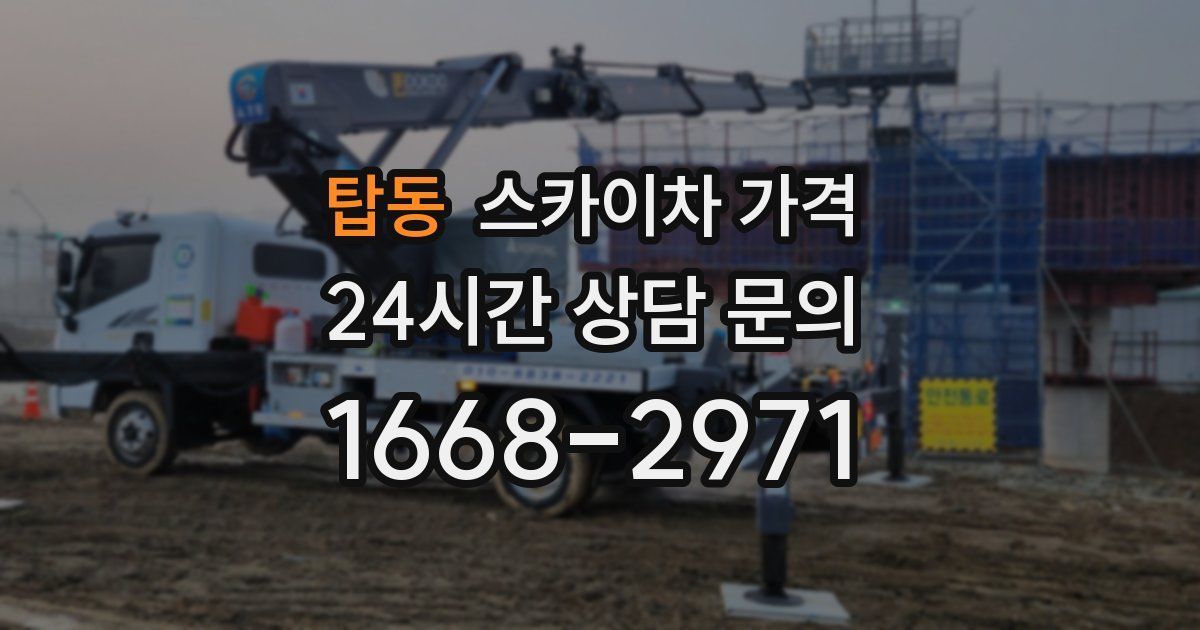 탑동 스카이차 가격