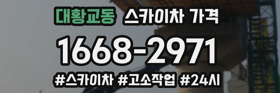 대황교동 스카이차 가격