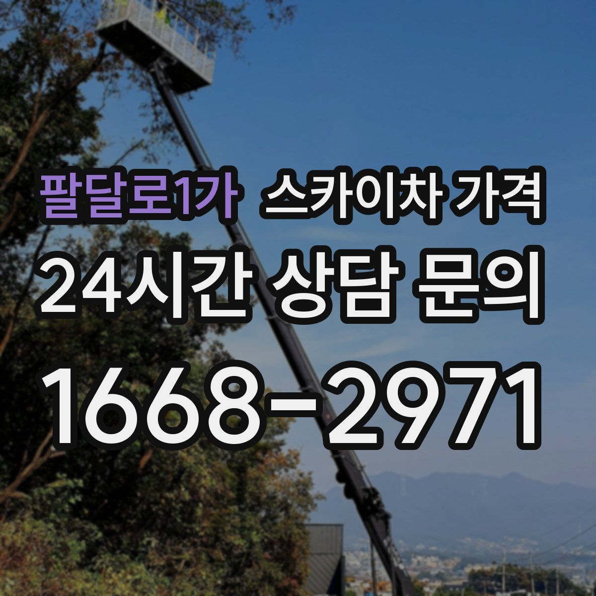 팔달로1가 스카이차 가격