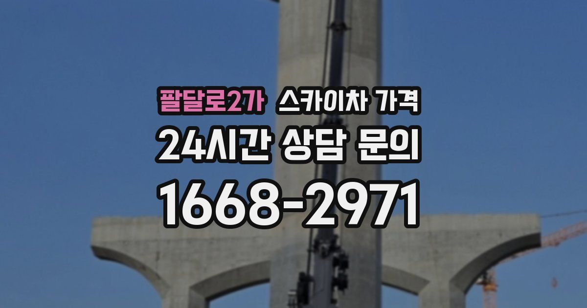 팔달로2가 스카이차 가격