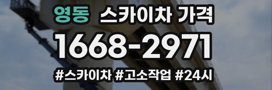 영동 스카이차 가격