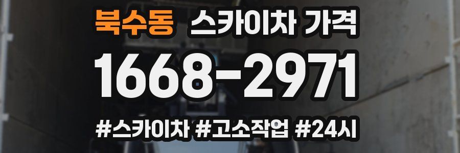 북수동 스카이차 가격