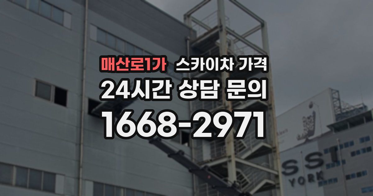 매산로1가 스카이차 가격