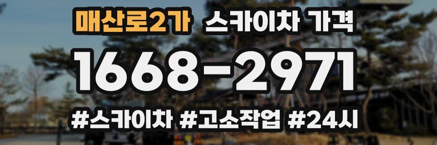 매산로2가 스카이차 가격