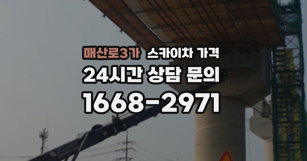 매산로3가 스카이차 가격