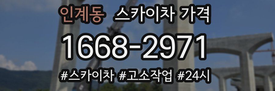 인계동 스카이차 가격