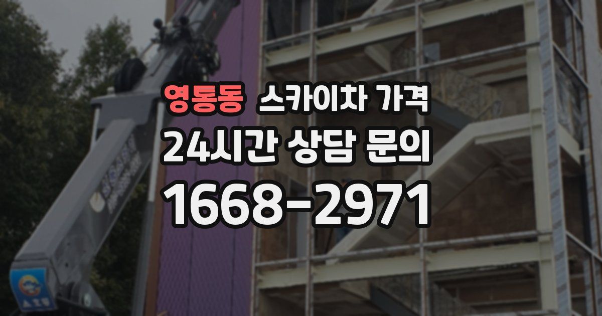 영통동 스카이차 가격