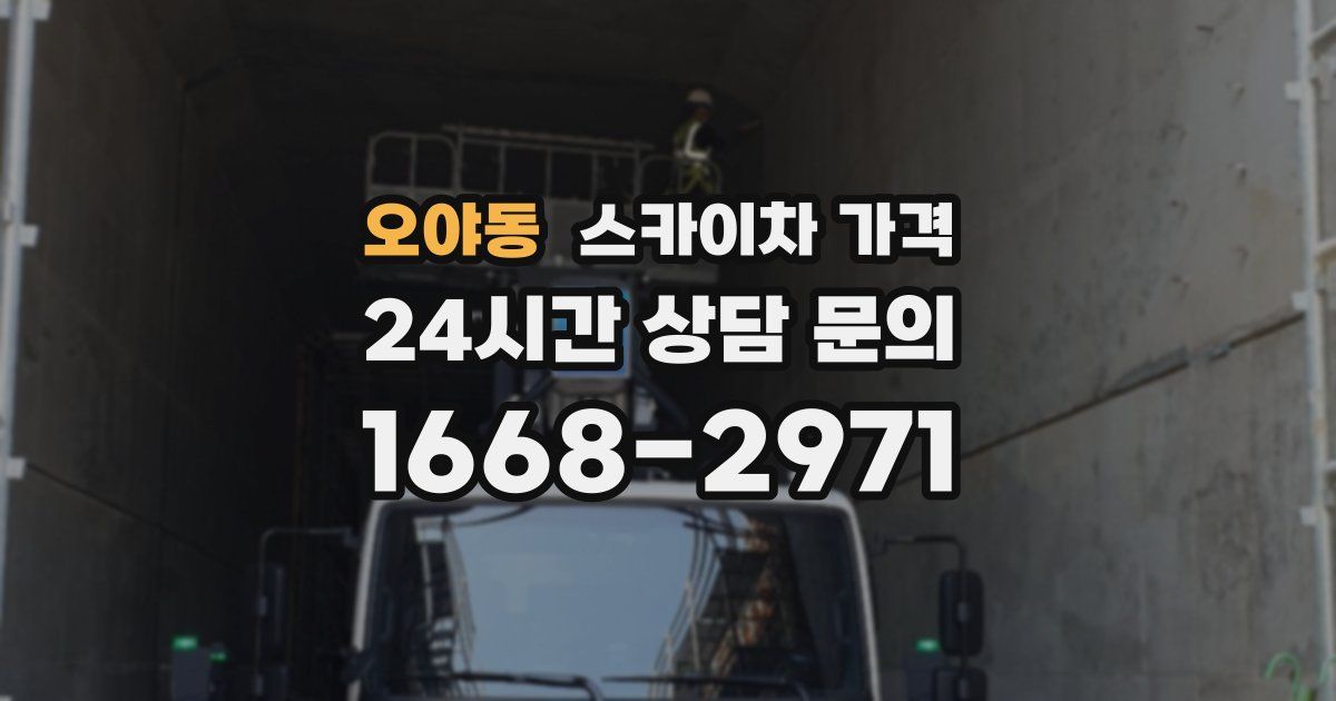 오야동 스카이차 가격