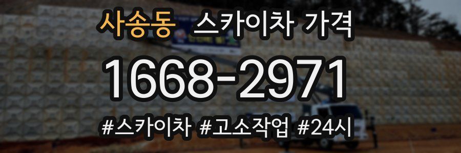 사송동 스카이차 가격