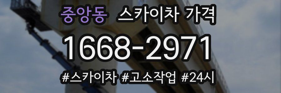 중앙동 스카이차 가격