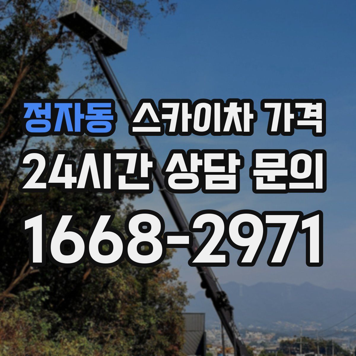 정자동 스카이차 가격