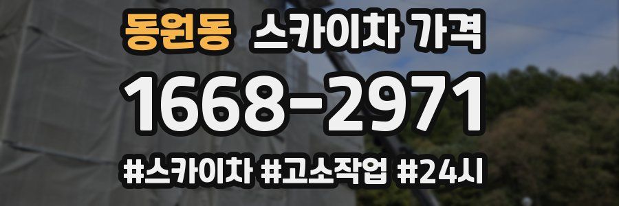 동원동 스카이차 가격