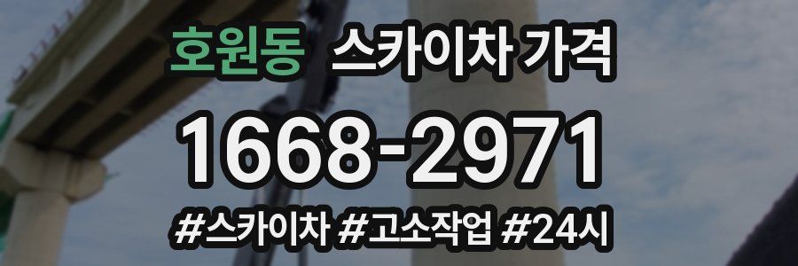 호원동 스카이차 가격