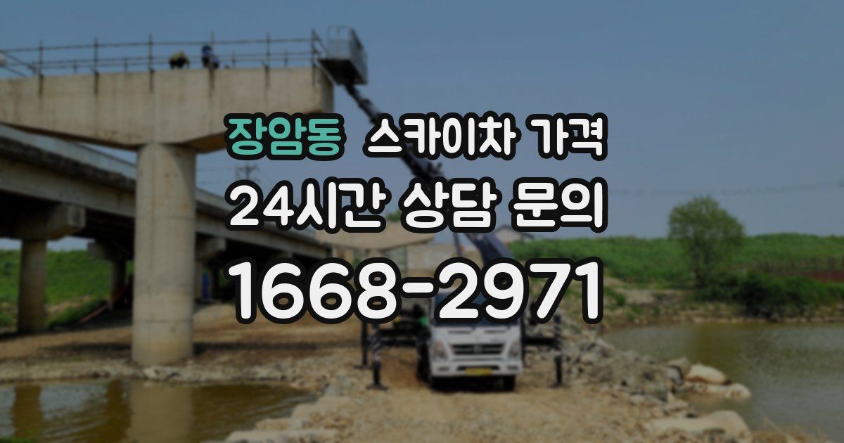 장암동 스카이차 가격