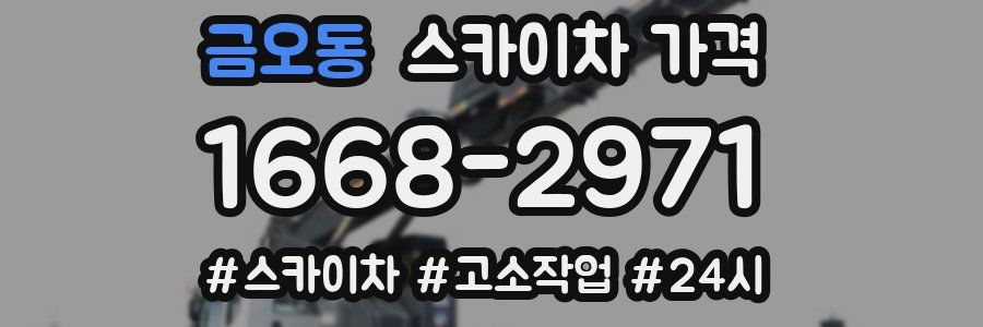 금오동 스카이차 가격