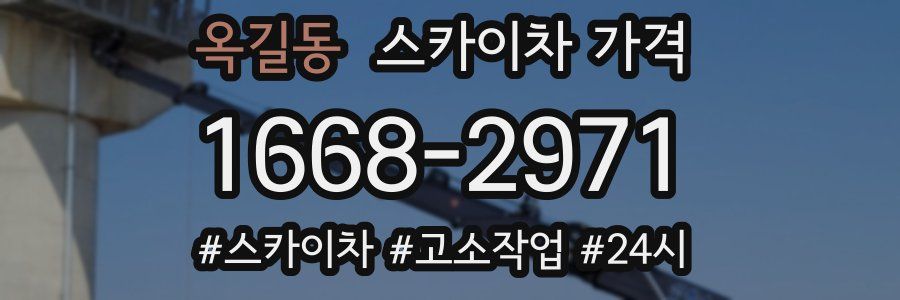 옥길동 스카이차 가격