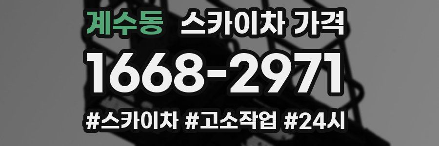 계수동 스카이차 가격