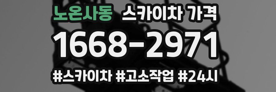 노온사동 스카이차 가격