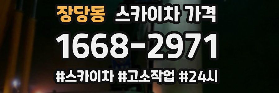 장당동 스카이차 가격