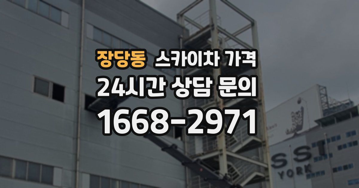 장당동 스카이차 가격