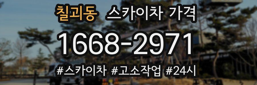 칠괴동 스카이차 가격