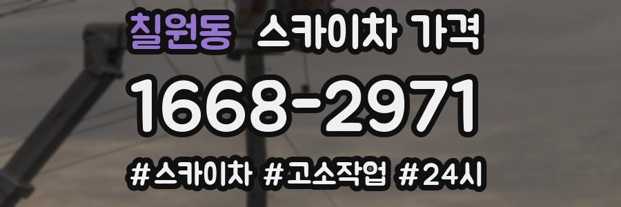 칠원동 스카이차 가격