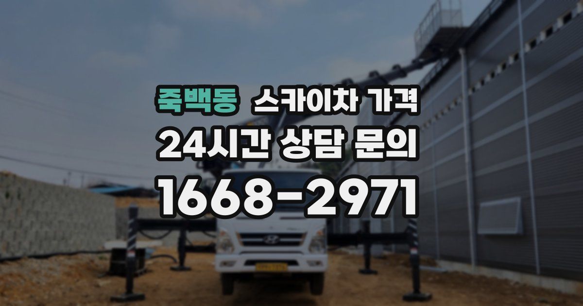 죽백동 스카이차 가격