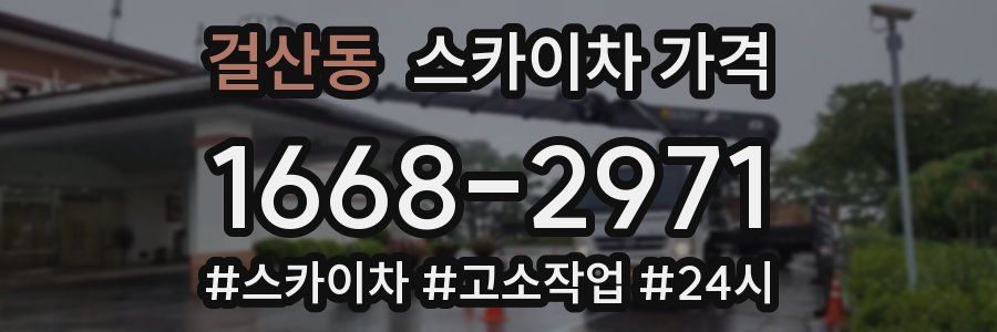 걸산동 스카이차 가격