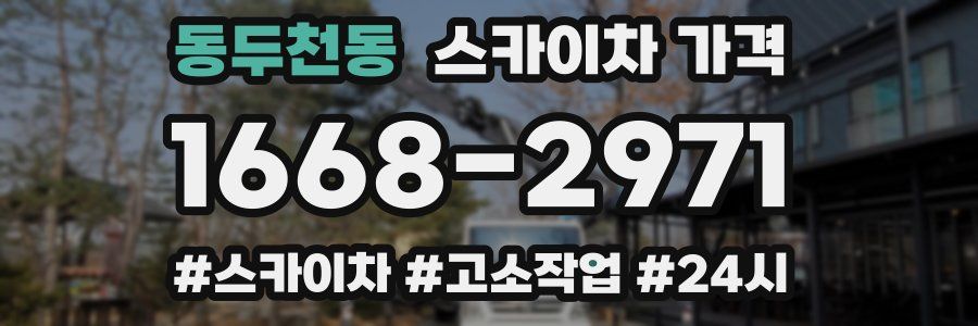 동두천동 스카이차 가격