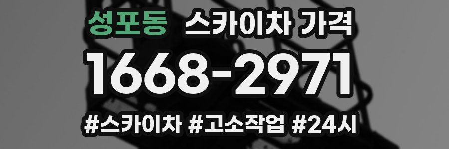 성포동 스카이차 가격