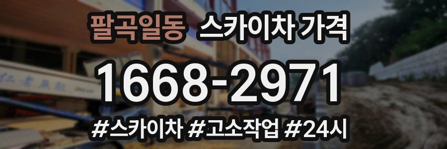 팔곡일동 스카이차 가격