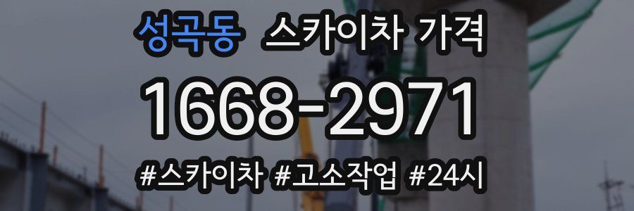 성곡동 스카이차 가격