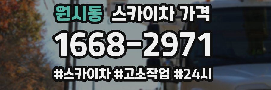 원시동 스카이차 가격