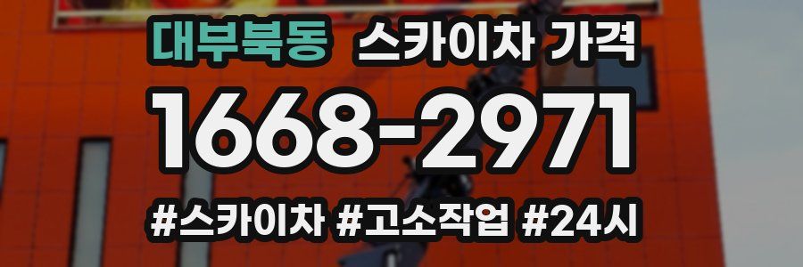 대부북동 스카이차 가격