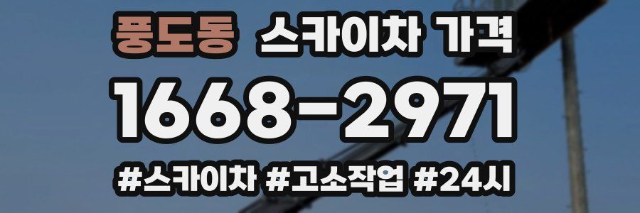 풍도동 스카이차 가격