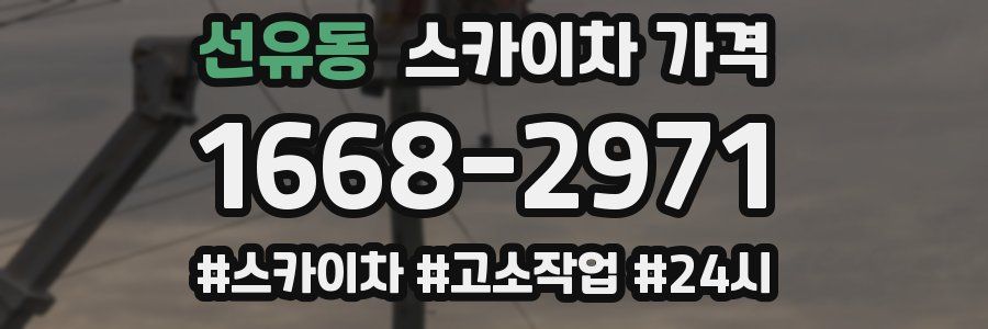 선유동 스카이차 가격