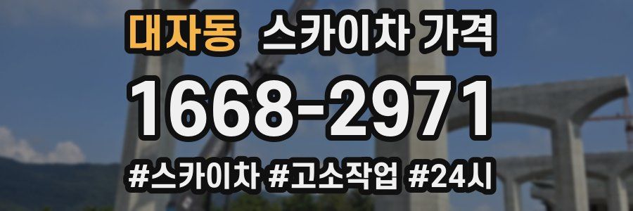 대자동 스카이차 가격