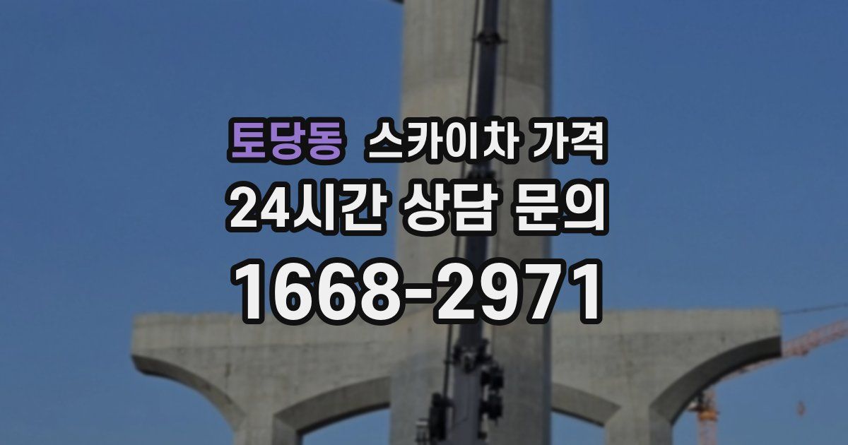 토당동 스카이차 가격