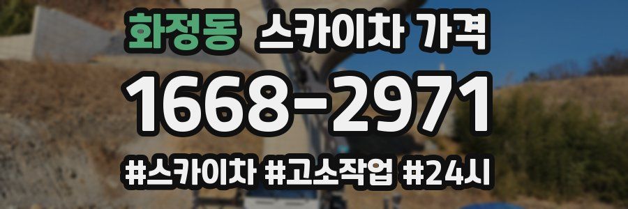 화정동 스카이차 가격