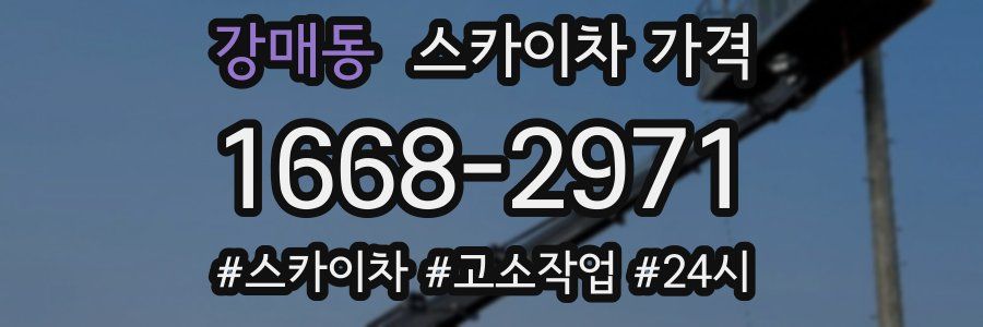 강매동 스카이차 가격