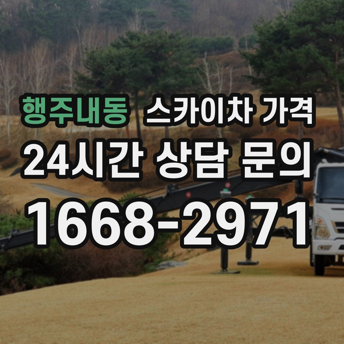 행주내동 스카이차 가격 '별도' 항목이 무엇인지 꼭 확인하세요