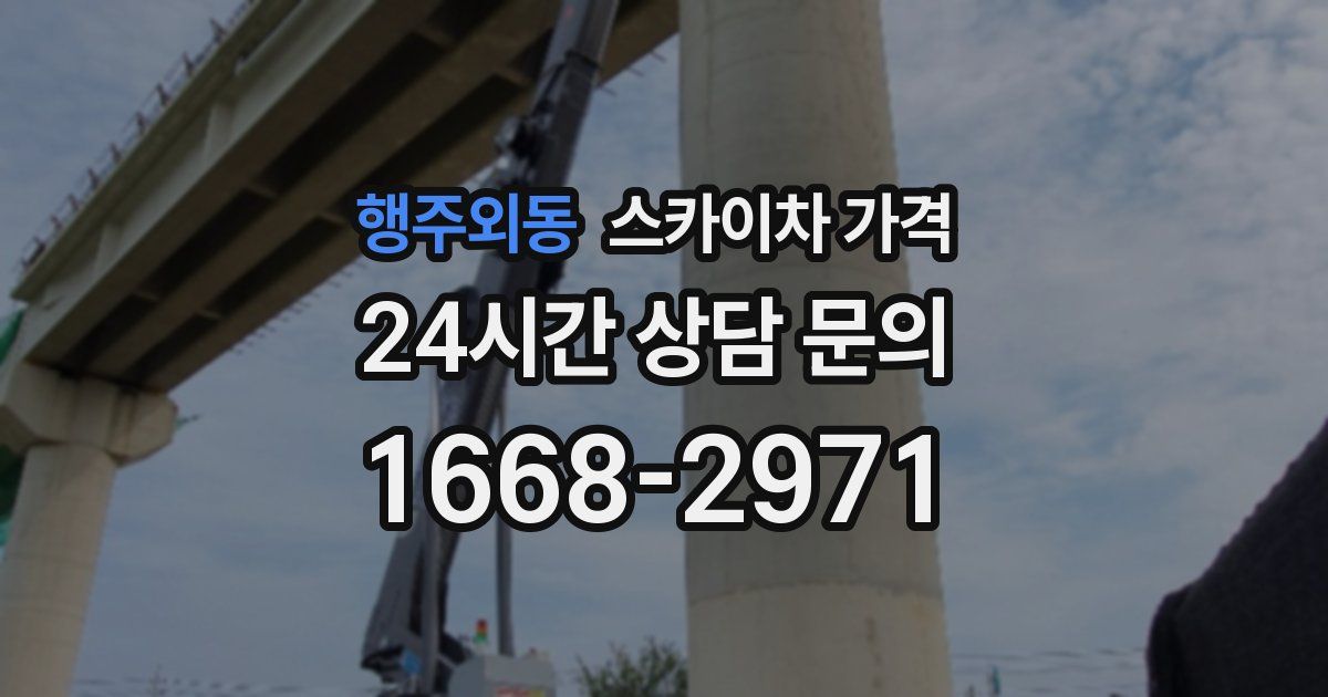행주외동 스카이차 가격
