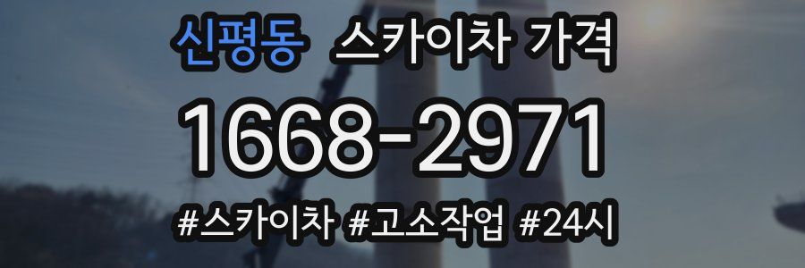 신평동 스카이차 가격