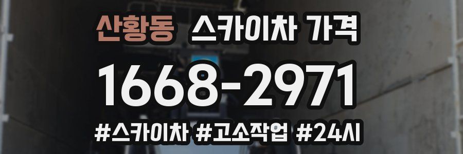 산황동 스카이차 가격