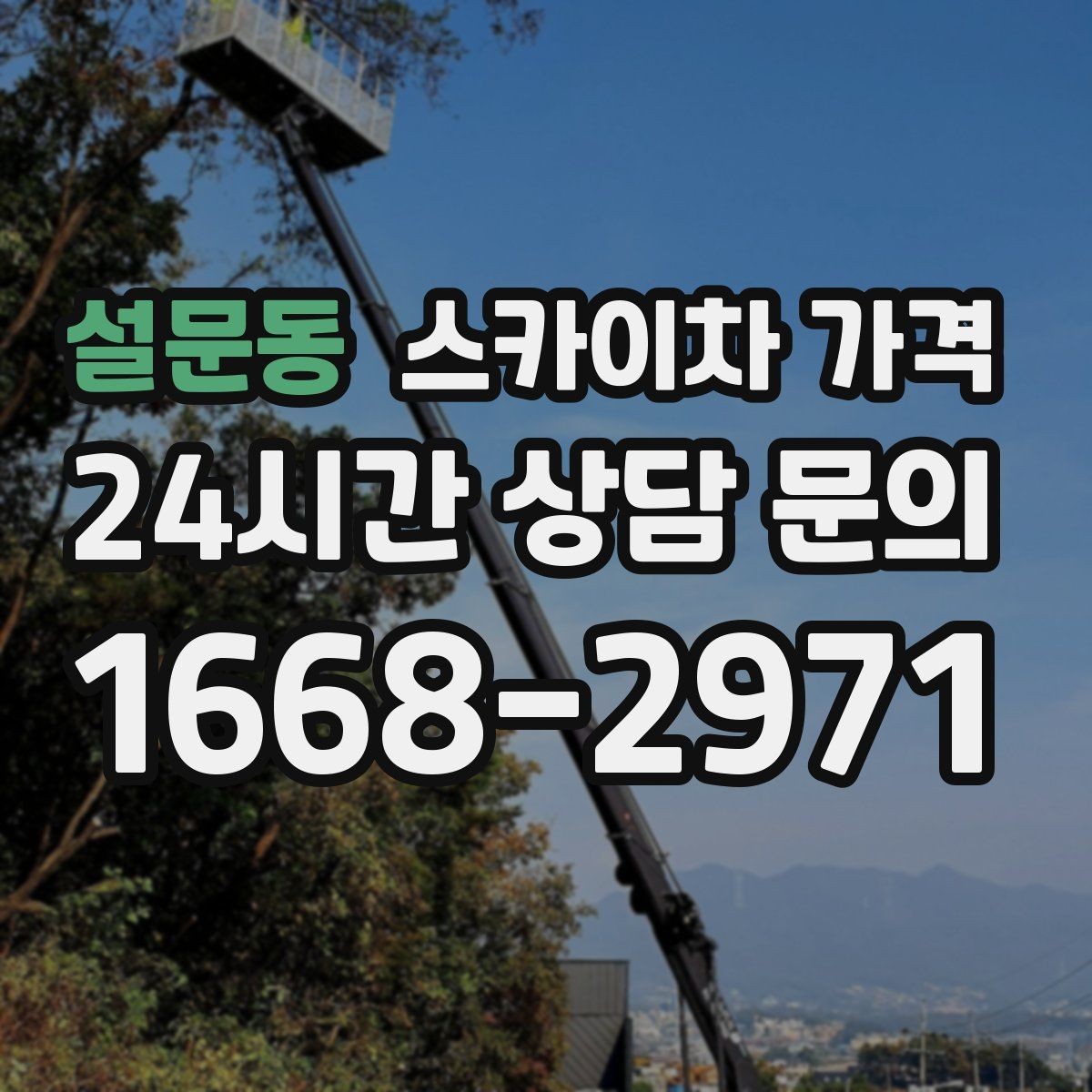 설문동 스카이차 가격 정확한 견적을 받는 가장 현실적인 방법