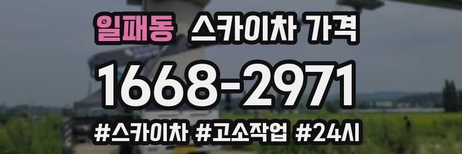 일패동 스카이차 가격